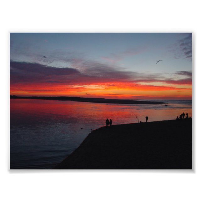 Sunset over the Ocean Photo Print (Front)