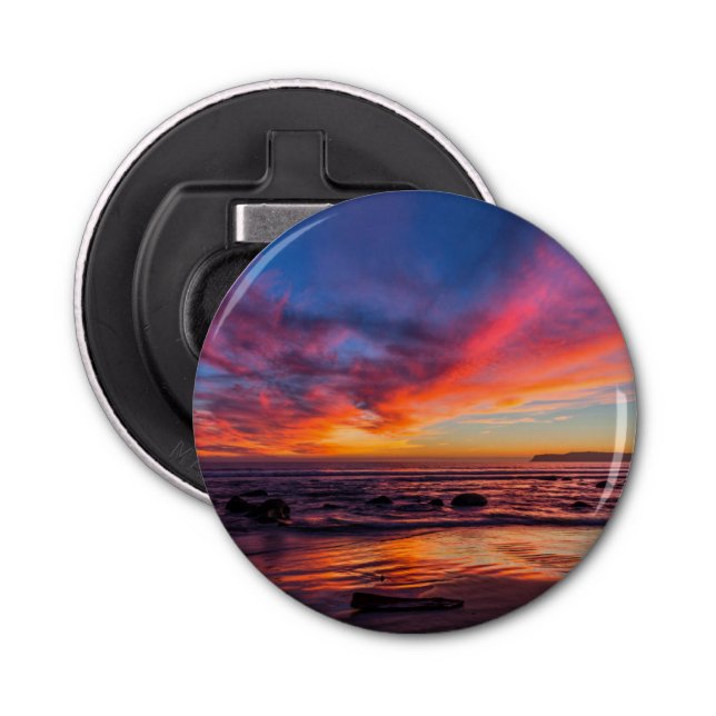 Sunset over the Pacific from Coronado 2 Bottle Opener (Front)