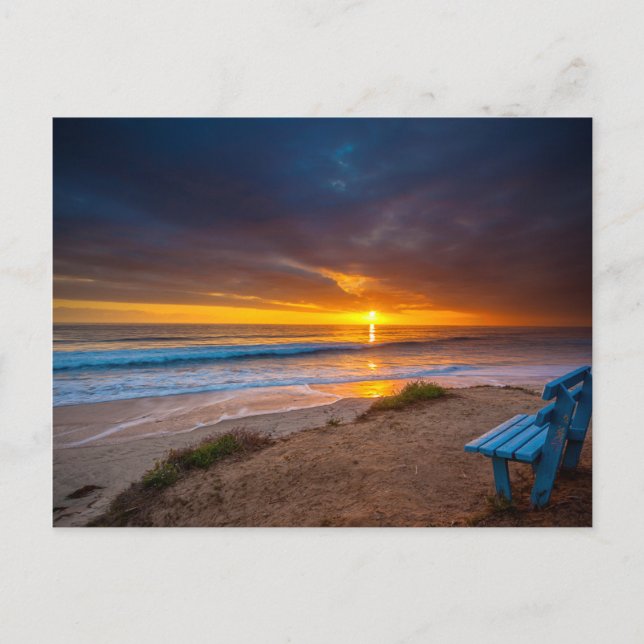 Sunset over the Pacific Ocean Postcard (Front)