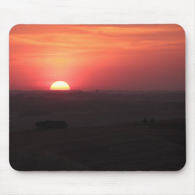 Sunset over the Palouse Mouse Pad (Front)