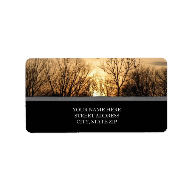 Sunset over the Park Address Labels (Front)