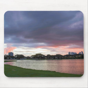Sunset Over The Park Mouse Pad