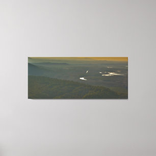 Sunset over the Petit Jean River Valley, Arkansas Canvas Print
