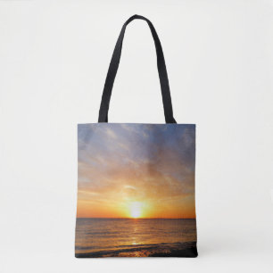 SUNSET OVER THE SEA TOTE BAG