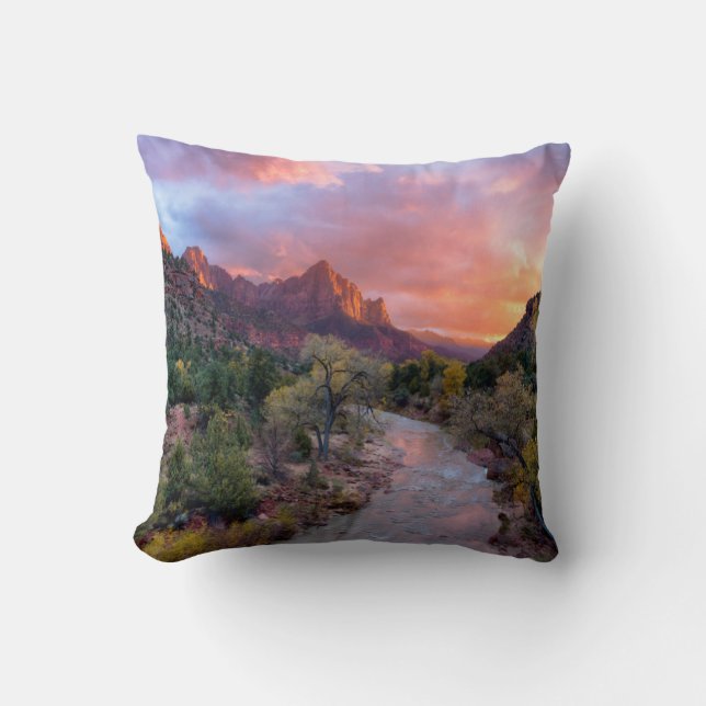 Sunset Over the Watchman Cushion (Front)
