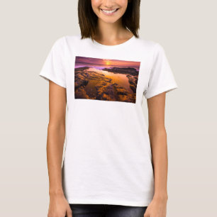 Sunset over tide pools, Hawaii T-Shirt