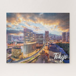 Sunset Over Tokyo, Japan Jigsaw Puzzle