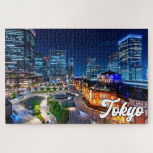 Sunset Over Tokyo, Japan Jigsaw Puzzle