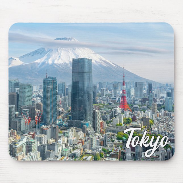 Sunset Over Tokyo, Japan Mouse Pad (Front)