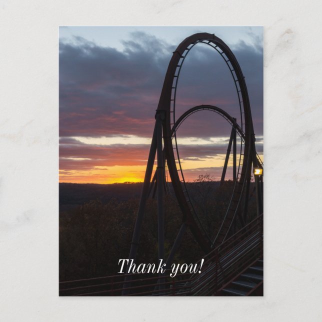 Sunset Over Wildfire Postcard (Front)