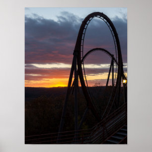 Sunset Over Wildfire Poster