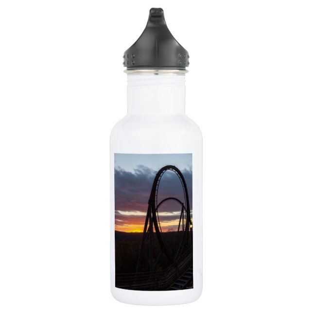Sunset Over Wildfire Water Bottle (Right)