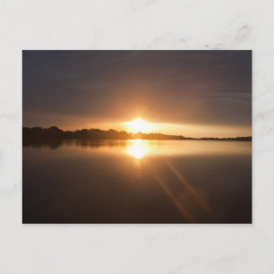 Sunset over Zambezi River - Postcard