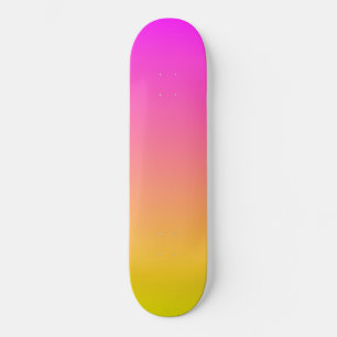 Sunset Overture Pink and Yellow Skateboard Deck