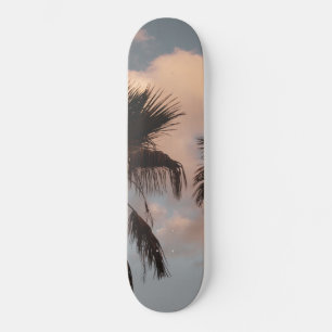Sunset Palm Trees #1 #tropical #wall #decor #art  Skateboard
