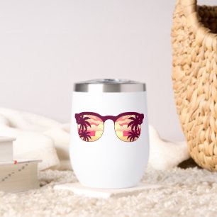 Sunset Palm Trees Beach Summer Vacation Tropical S