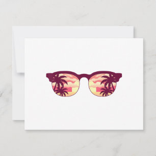 Sunset Palm Trees Beach Summer Vacation Tropical S Save The Date