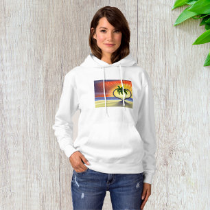 Sunset Palm Trees Hoodie