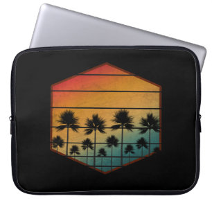 SUNSET PALM TREES SUMMER LAPTOP SLEEVE
