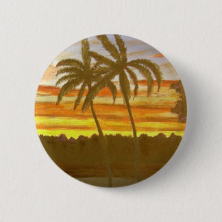Sunset Palms 6 Cm Round Badge