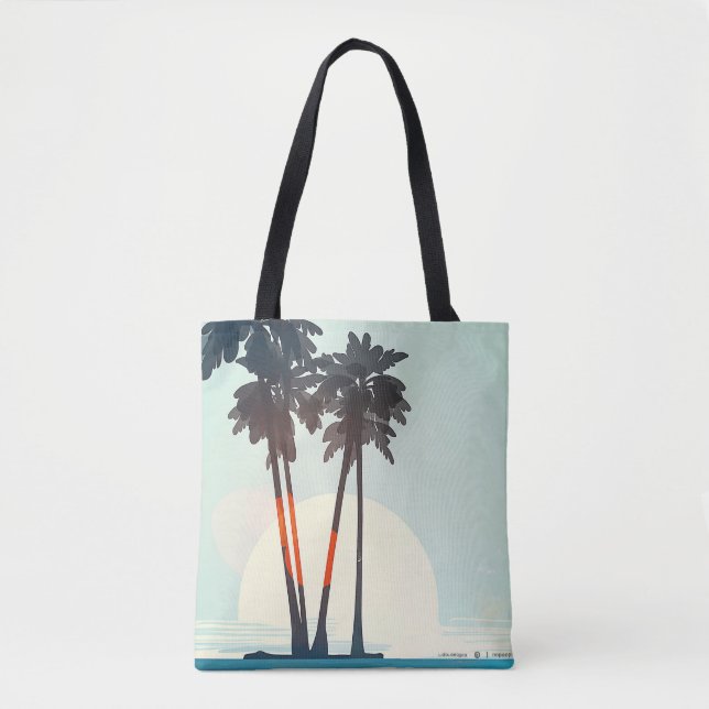 Sunset Palms Tote Bag (Front)