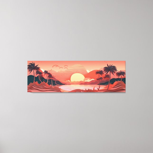 Sunset Paradise Canvas Print (Front)