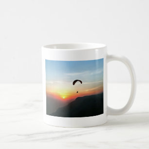 Sunset Paraglide Wanderlust Extreme Sports Art Coffee Mug