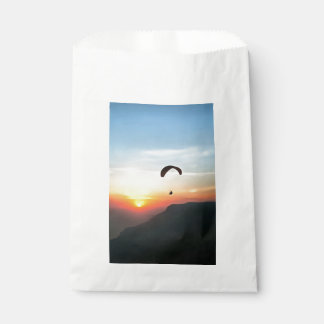 Sunset Paraglide Wanderlust Extreme Sports Art Favour Bags