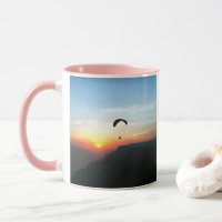 Sunset Paraglide Wanderlust Extreme Sports Art