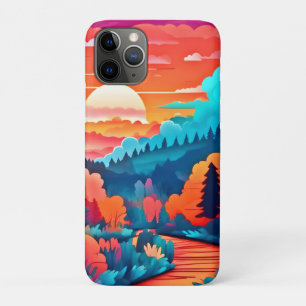 Sunset Path Through Autumn Forest Case-Mate iPhone Case