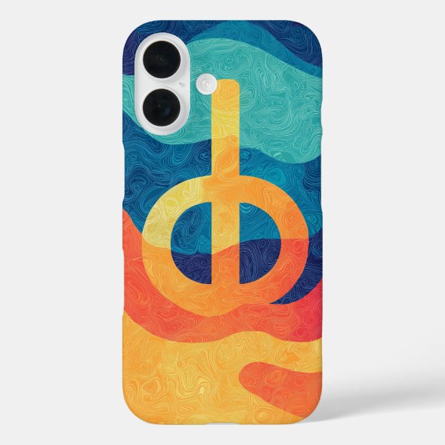 Sunset Peace Vibe Phone Case (Back)