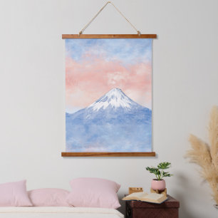 Sunset Peaks – Golden Mountain Dreamscape Hanging Tapestry
