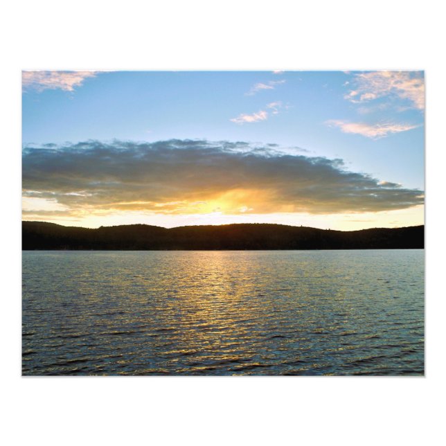 Sunset photo enlargement print (Front)