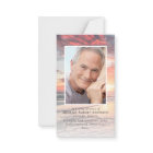 Sunset Photo Memorial Prayer Card with Envelope