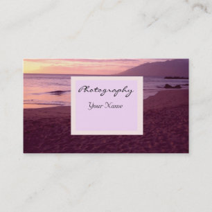 Sunset Photography Business Card
