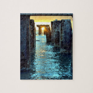 Sunset Pier Gasparilla Island - 8x10 - 110 pcs Jigsaw Puzzle