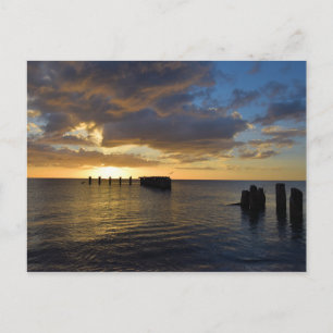 Sunset Pier Gasparilla Island, Florida - Postcard