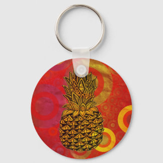 Sunset Pineapple Key Ring