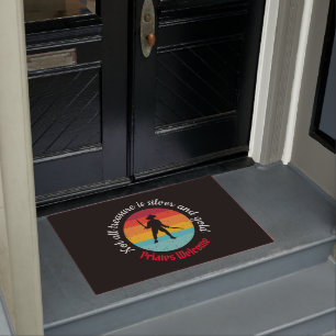 Sunset Pirate Party Welcome Doormat
