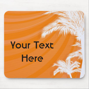 Sunset Plam Trees Mouse Pad