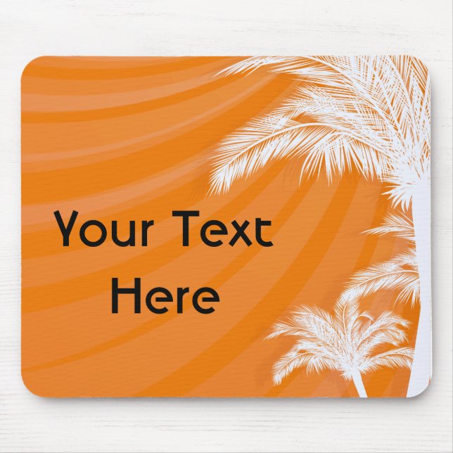 Sunset Plam Trees Mouse Pad (Front)
