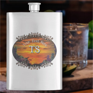 Sunset Plaza Marina 2584 Hip Flask