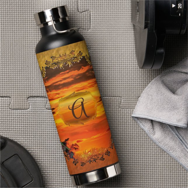 Sunset Plaza Marina 2584 Water Bottle (Creator Uploaded)