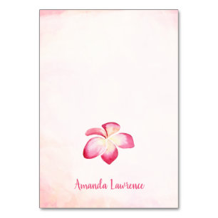 Sunset Plumeria Personalised Place Cards