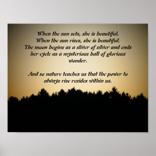 Sunset Poetry Poster