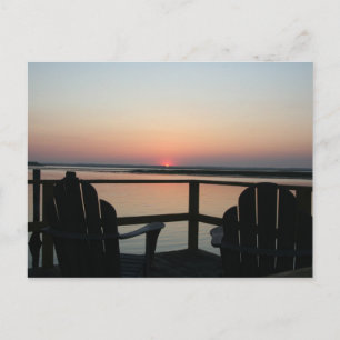 sunset postcard