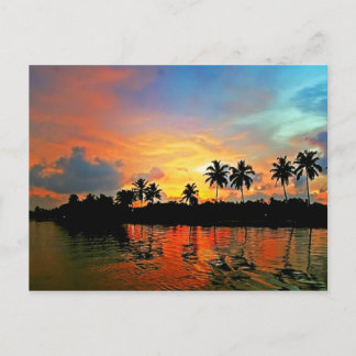 sunset postcard