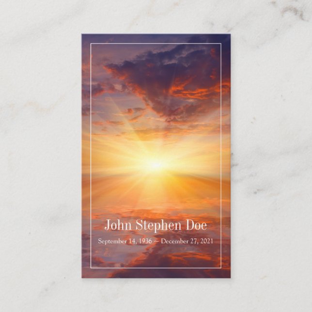 Sunset Prayer Card - I'm Free (Front)