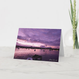 Sunset Puerto Ayora, Santa Cruz, Galapagos Islands Card