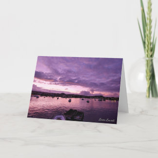 Sunset Puerto Ayora, Santa Cruz, Galapagos Islands Card